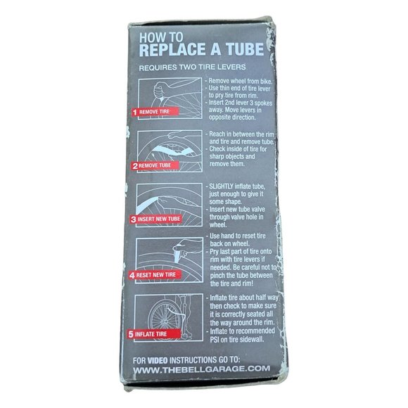 ‎Bell Sports12.5" Universal Inner Tube 1.75-Inch to 2.25-Inch, Black (Kids Bike) - Picture 4 of 4